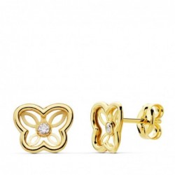 18K PENDIENTES ORO AMARILLO...