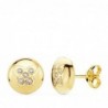 18K PENDIENTES ORO AMARILLO MARIPOSA CIRCONITAS 8,5MM.