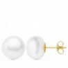18K PENDIENTES PERLA BOTON 10-10,5MM.