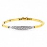 18K PULSERA ORO BICOLOR CIRCONITAS.