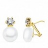 18K PENDIENTES PERLAS. 17 X 10 MM. OMEGA