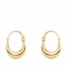 18K PENDIENTES ORO AMARILLO HUECOS MORCILLA. 11 X 4 MM.