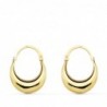 18K PENDIENTES HUECOS MORCILLAS. 17 X 5 MM.
