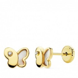 18K PENDIENTES ORO AMARILLO...