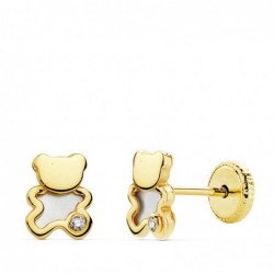 18K PENDIENTES ORO AMARILLO...