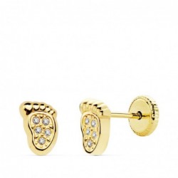 18K PENDIENTES ORO AMARILLO...