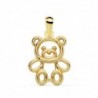 18K COLGANTE OSO CALADO. 16 X 13 MM.