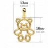 18K COLGANTE OSO CALADO. 16 X 13 MM.