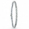 18K PULSERA ORO BLANCO CIRCONITAS 20 CM.