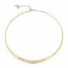18K GARGANTILLA ORO BICOLOR HILOS