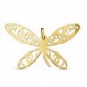 18K COLGANTE ORO AMARILLO LIBELULA 21 X 51 MM