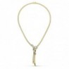 18K GARGANTILLA  ORO BICOLOR LAZO Y CIRCONITAS