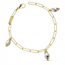 18K PULSERA BICOLOR...