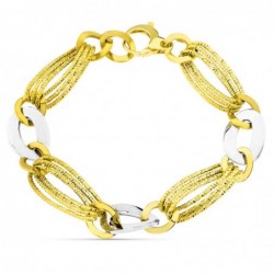 18K PULSERA BICOLOR...