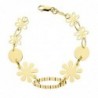 18K PULSERA FLORES CHAPITAS 20CM. 4,80 GRS