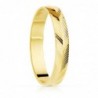 18K ALIANZA ORO AMARILLO TALLADO ESPIGA BRILLO. 3,5 MM.