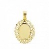 18K CHAPA CERCO CALADO. 28 X 21 MM. 2.65 GRS