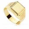 18K SELLO CADETE HUECO 10 X 9 MM