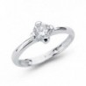 18K SOLITARIO ORO BLANCO CIRCONITA 5MM
