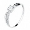 18K SOLITARIO ORO BLANCO CIRCONITA 4 MM