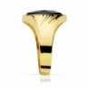 18K SELLO ORO AMARILLO CABALLERO PIEDRA OVAL ZAFIRO SPINEL.14X10 MM