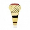 18K SELLO ORO AMARILLO CABALLERO PIEDRA RUBI SPINEL 10 X 8 MM.