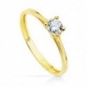 18K SOLITARIO ORO AMARILLO 4MM.