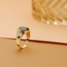 18K SELLO ORO AMARILLO PIEDRA ONIX OVAL 12 X 10 MM.