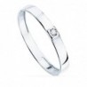 18K SORTIJA ORO BLANCO BRILLO 1 CIRCONITA. ANCHO 2,2 MM