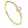 18K SOLITARIO ORO AMARILLO CUERPO RED.1MM TOPACIOS BLANCOS NATURALES 0.1683 CTS.