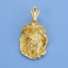 18K CABEZA DE CRISTO FUNDIDO 27 X 17 MM