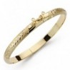 18K PULSERA MEDIA CAÑA LABRADA, 6MM. 11.65GRS