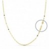 18K CADENA ORO AMARILLO DIAMANTADA 40 CM 0.95 GRS 1 MM