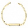 18K ESCLAVA HUECA ANCLA 17 CM