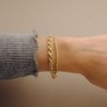18K PULSERA ORO AMARILLO CORDON SALOMONICO. ANCHO: 3 MM. LARGO: 19 CM