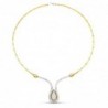 18K GARGANTILLA ORO BICOLOR CIRCONITAS MOTIVO
