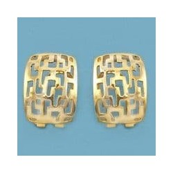 18K PENDIENTES ORO CALADOS.