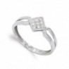 18K SORTIJA ORO BLANCO Y CIRCONITAS