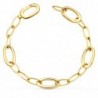 18K PULSERA ORO AMARILLO ESLABONES OVALES BRILLO. ANCHO: 9 MM. LARGO: 20 CM.