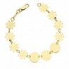 18K PULSERA FLORES 18,5 CM. 6.50GRS.