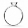 18K SOLITARIO ORO BLANCO CIRCONITA. 3.25 GRS 5 MM.@