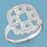 18K SORTIJA ORO BLANCO Y CIRCONITAS