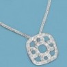 18K GARGANTILLA ORO BLANCO Y CIRCONITAS