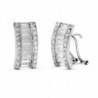 18K PENDIENTES ORO BLANCO CIRCONITAS