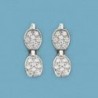 18K PENDIENTES ORO BLANCO Y CIRCONITAS