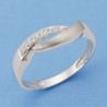 18K SORTIJA ORO BLANCO Y CIRCONITAS
