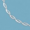 18K GARGANTILLA ORO BLANCO Y CIRCONITAS