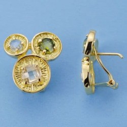 18K PENDIENTES ORO AMARILLO...