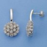 18K PENDIENTES ORO BLANCO U ORO AMARILLO 25 X 13 MM.