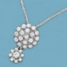 18K GARGANTILLA ORO BLANCO Y CIRCONITAS